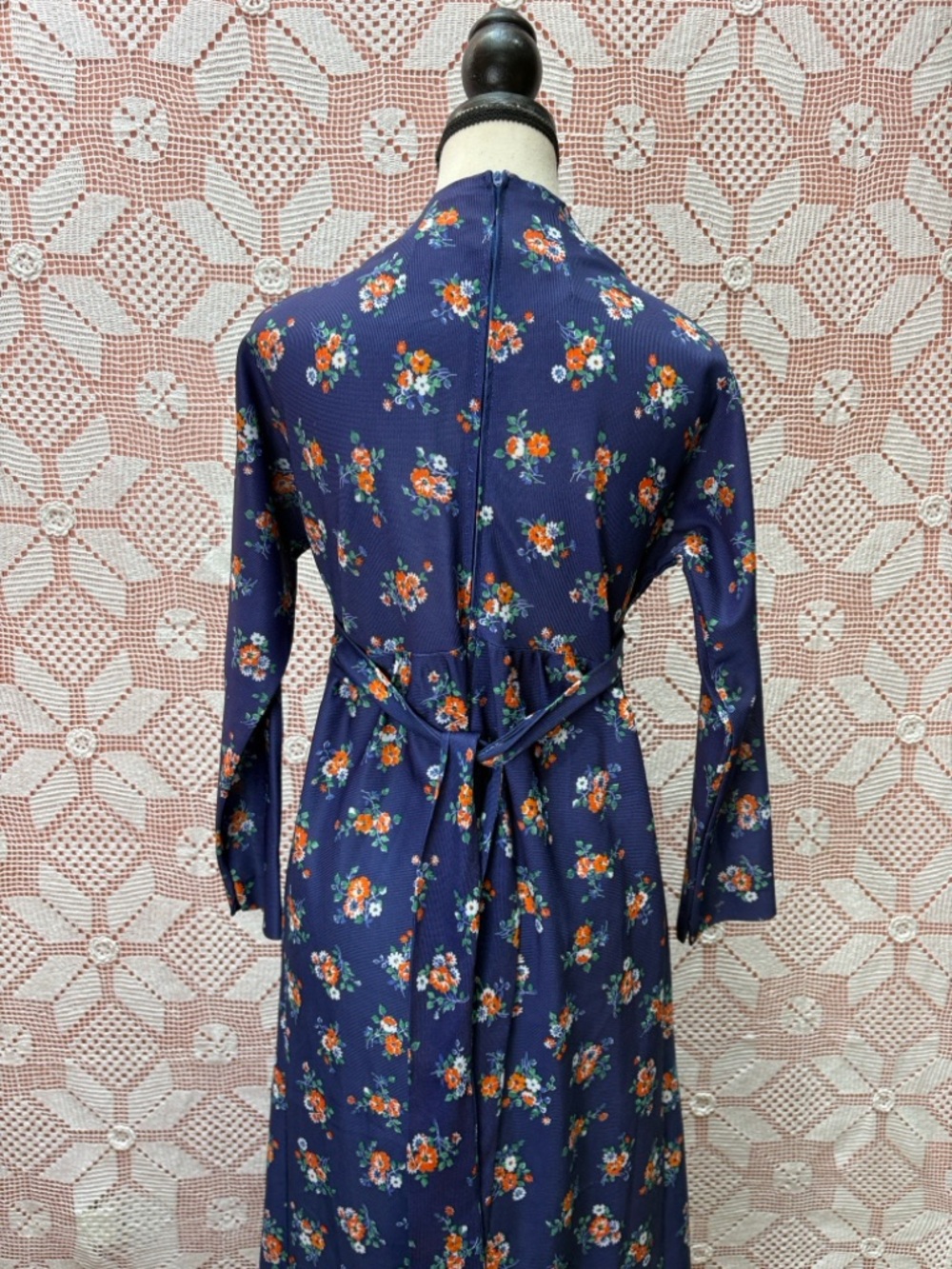 Vintage Mary Jane Floral Prairie Maxi Dress Size 8 - Picture 8 of 13